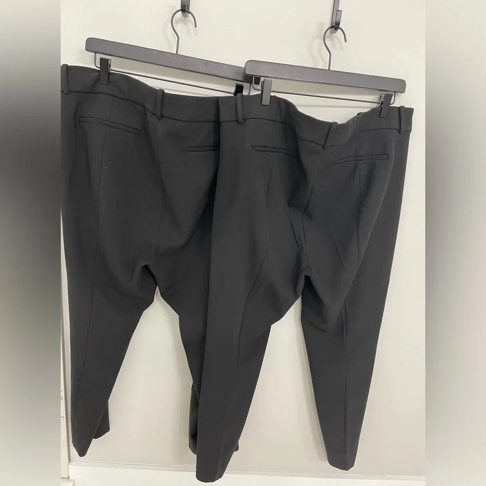 2 Pairs! J.Crew Cameron Slim Cropped Pant in Four-Season Stretch Size 18 Black 2 - Picture 7 of 10
